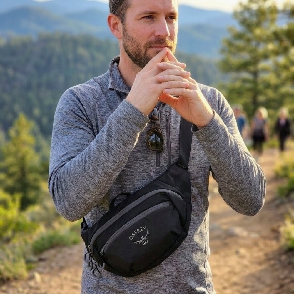 Osprey Daylite Mini Waist Pack - Lightweight Belt Bag with Crossbody Shoulder Ca